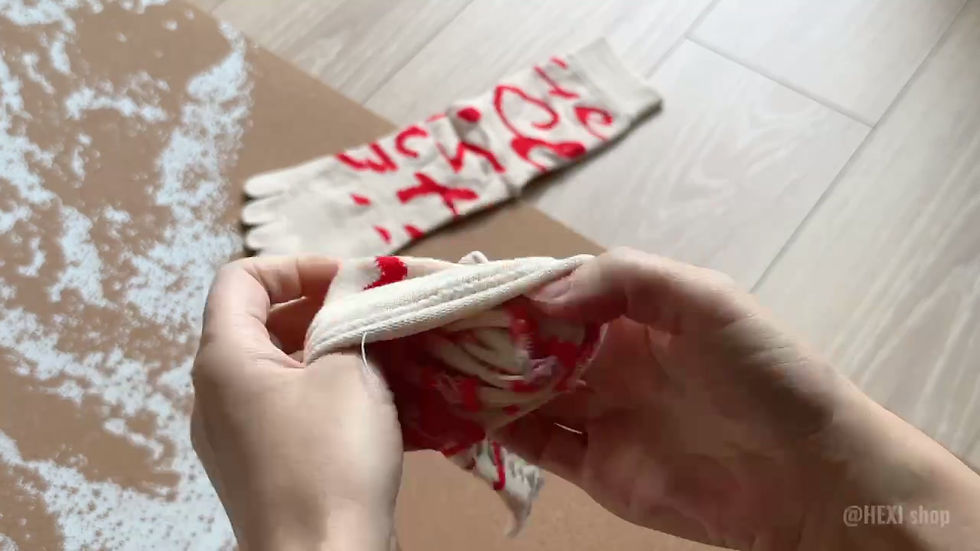 サムネイル： カモフラ柄・ミドル丈5本指ソックスB11050-E