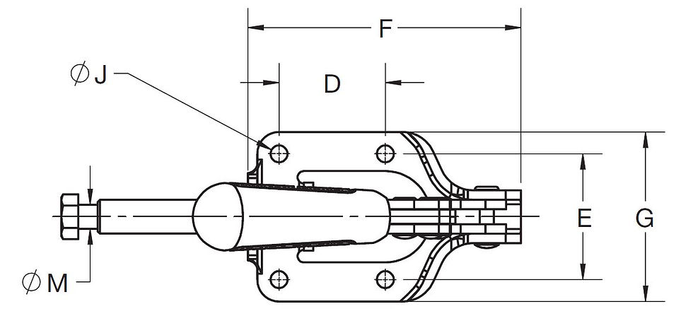 Thumbnail: Clamp-Rite 13050CR Push-Pull Toggle Clamp