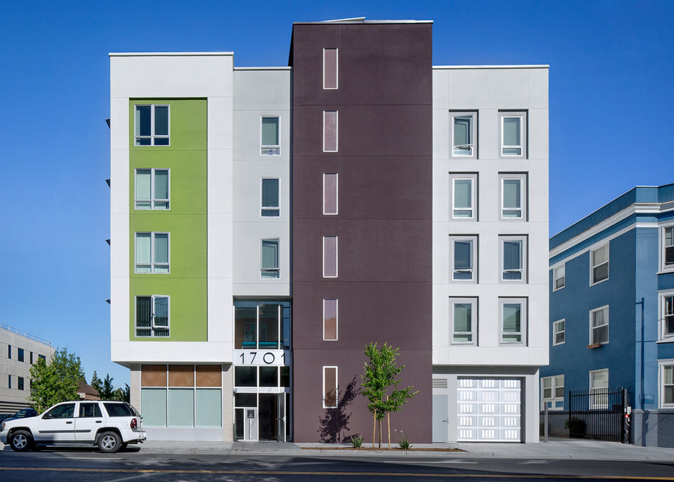Oakland Housing Development with Contemporary Color Multi Story Multi Family East Bay Sophisticated Palette Sherwin Williams Benjamin Moore Farrow and Ball Dunn Edwards Paints