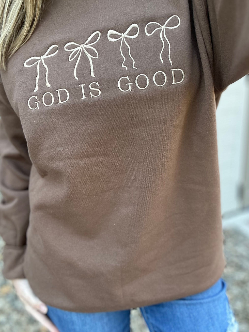Thumbnail: God is Good Crewneck Sweatshirt