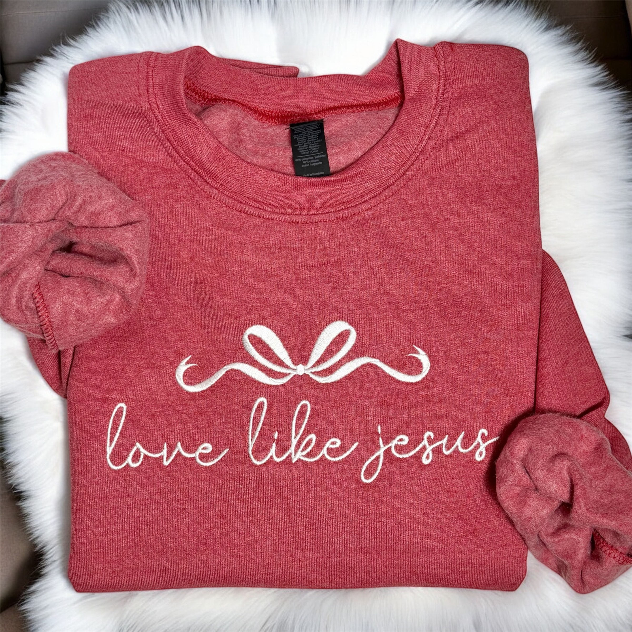Love like Jesus Bow Crewneck