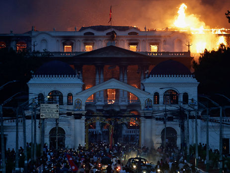 Protestors Set Nepal Parliament on Fire