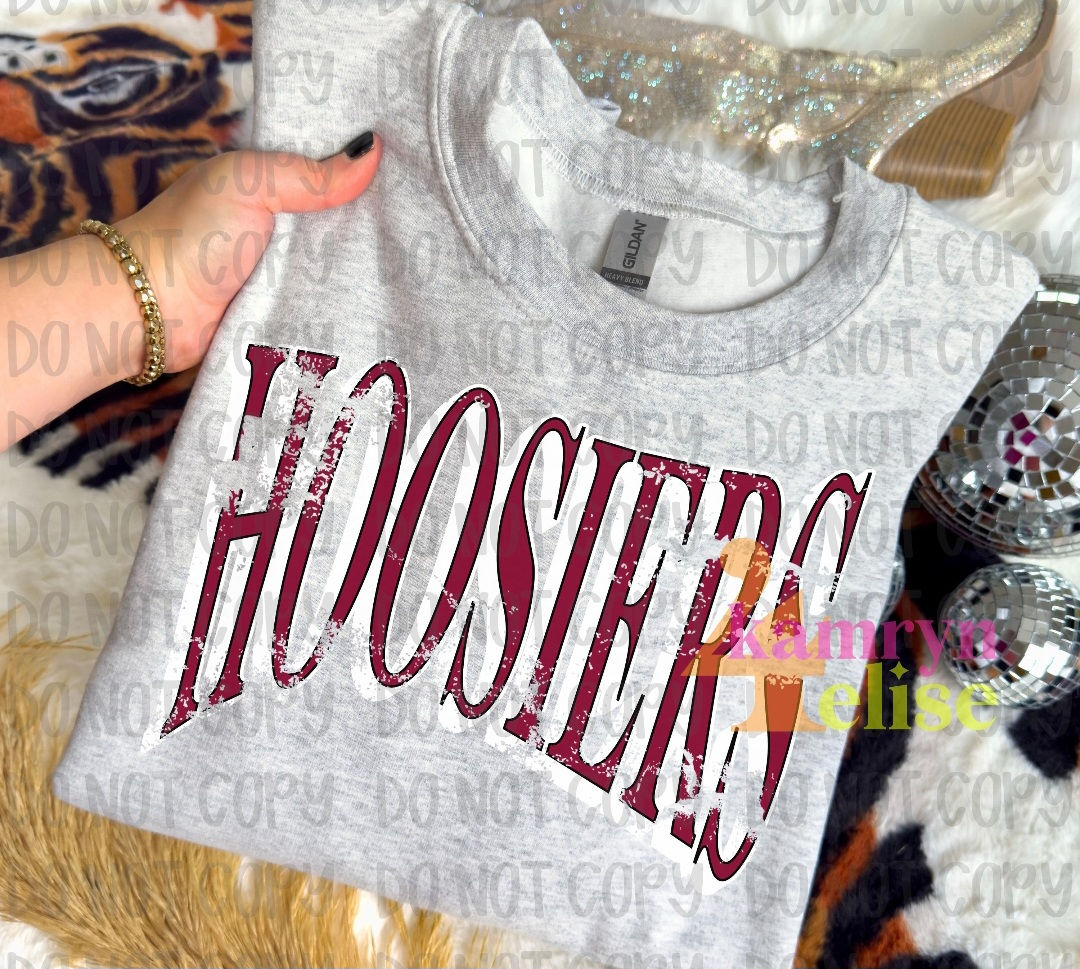 Hoosiers distressed IU CHAMPIONSHIP Hoosiers crewneck