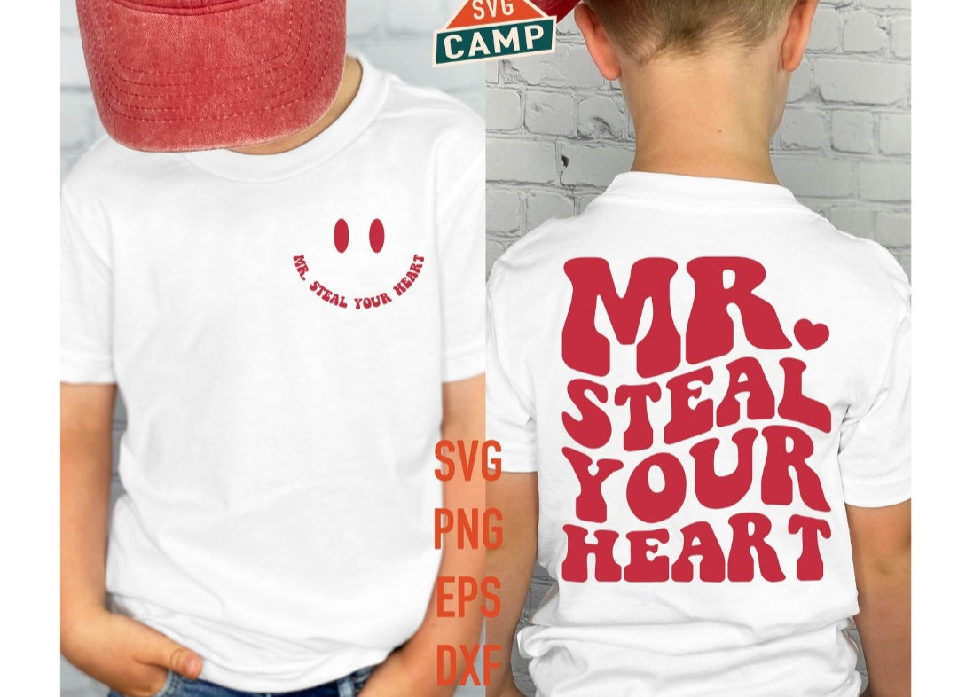 Valentines day Mr Steal your Heart tshirt