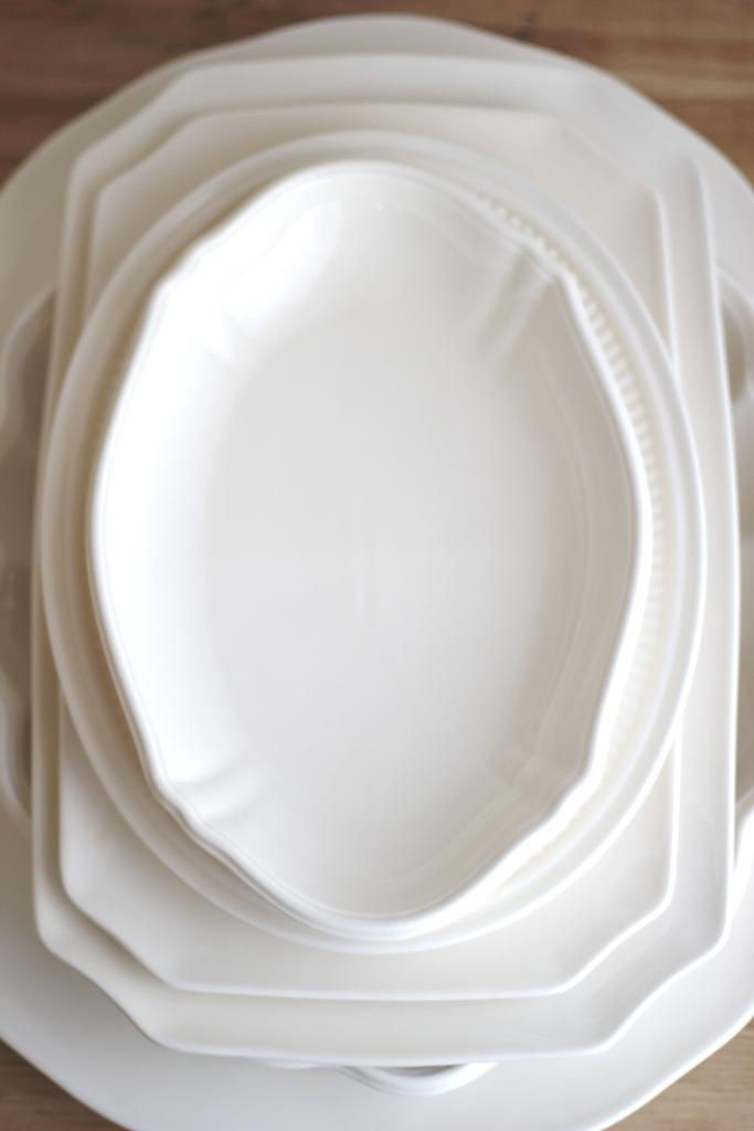 Thumbnail: Creamware Platter Collection - set of 6