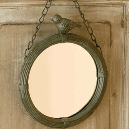 Thumbnail: Hanging Bird Mirror - 2 sizes