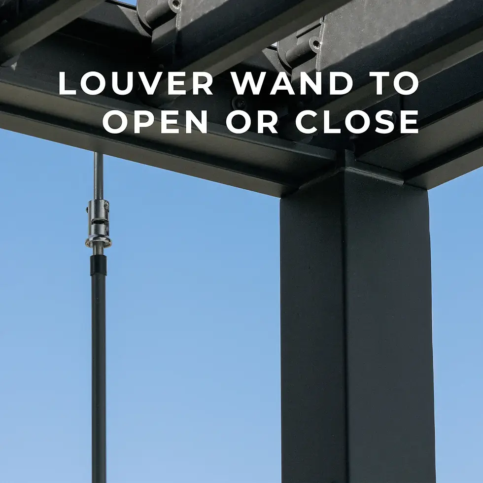 Thumbnail: 14x10 Evanston Wall Mounted Louvered Pergola Installation included