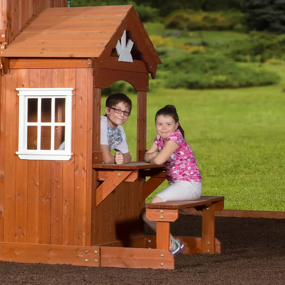 Thumbnail: Cabin Swing Set