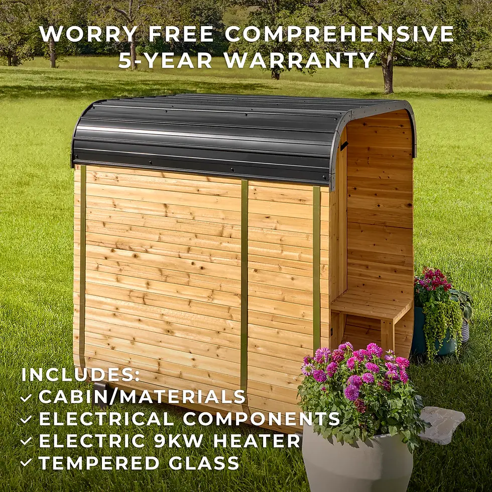 Thumbnail: Outdoor Cube Sauna with Porch – 2-4 Person