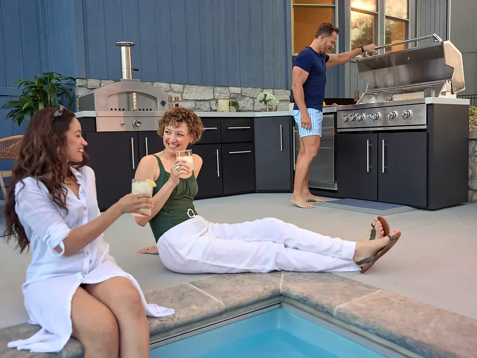 Thumbnail: Corner Outdoor Kitchen Island – Combo