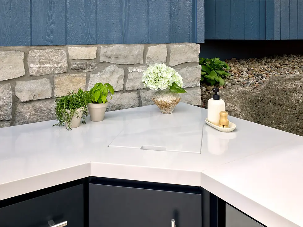 Thumbnail: Corner Outdoor Kitchen Island – Combo