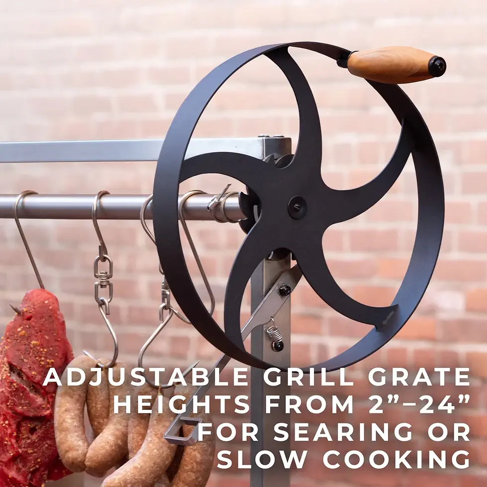Thumbnail: Premium ArgentineSanta Maria BBQ Grill with Wood Fire and Charcoal Grill