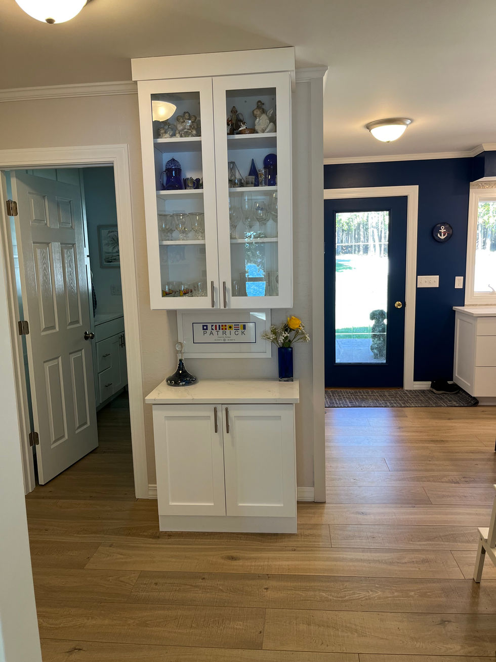 White & Blue Kitchen