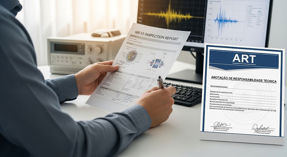 Laudo Técnico e ART de inspeção NR13