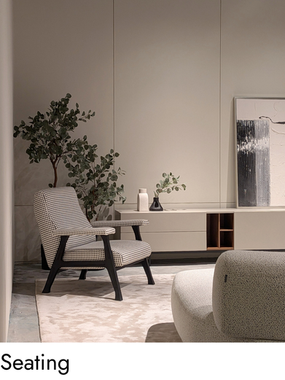 Discover premium modern seating collections including lounge chairs, armchairs, recliners, benches, and contemporary accent seating.