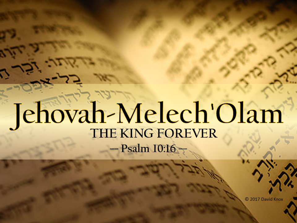 Jehovah-Melech 'Olam