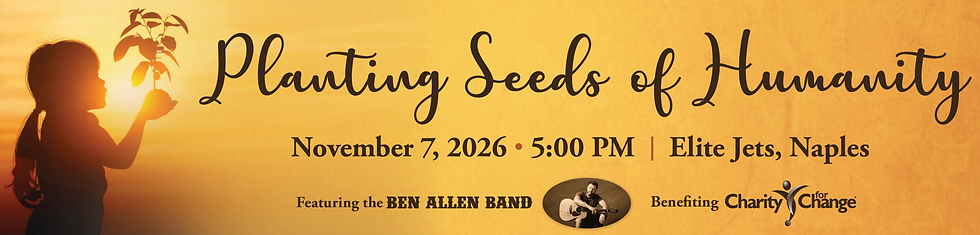 Charity for Change’s Planting Seeds of Humanity fundraising gala