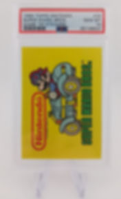 PSA 10 1989 Topps Nintendo #33 Super Mario Bros. Game Tip Stickers