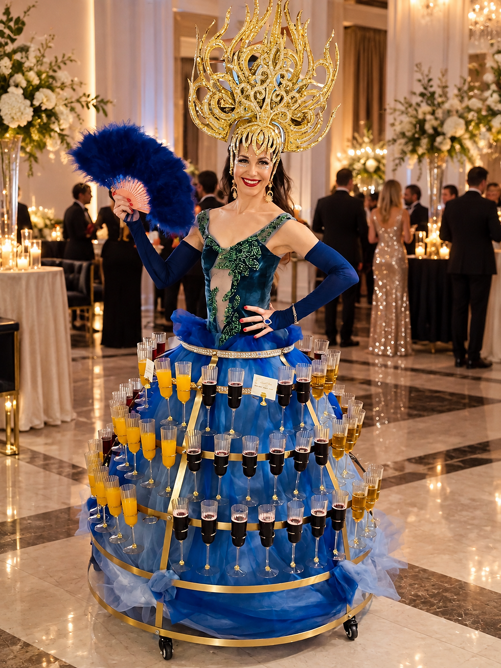 champagne skirt royal blue