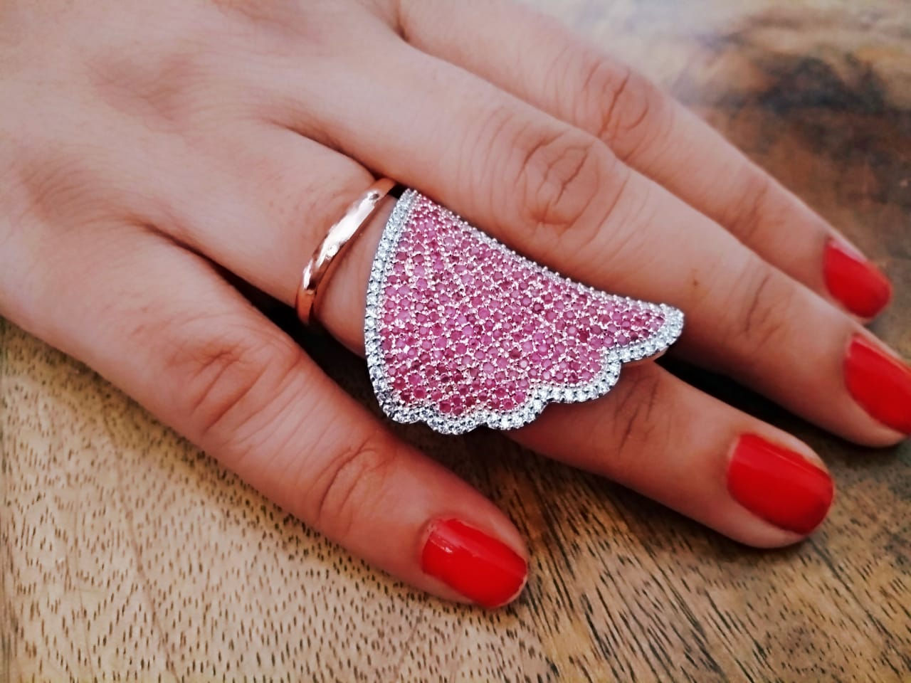 Buy this high-grade cubic zirconia(Lab grown diamond) Finger ring