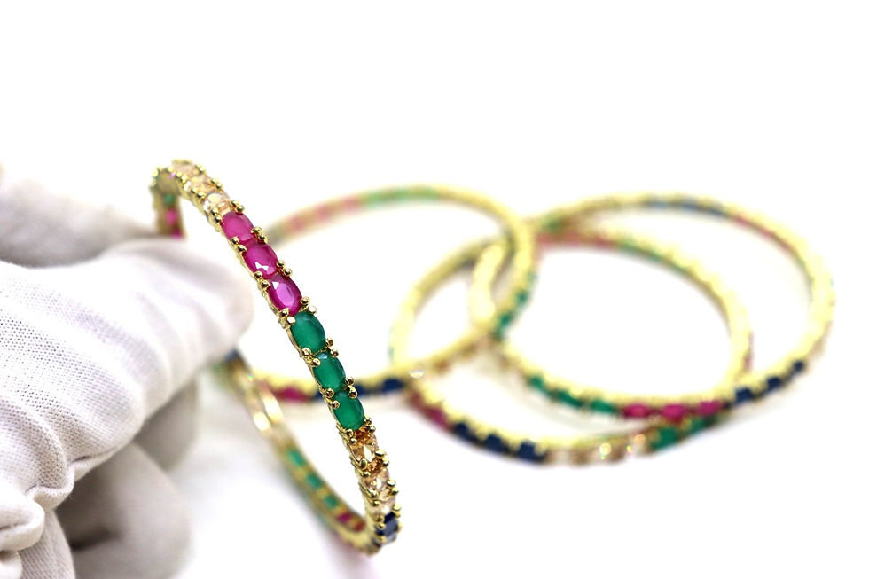 Thumbnail: Cubic Zirconia  bangle set