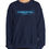 Thumbnail: Women's Blue sweatshirt with Gymnastics Mom embroidered front and center in a bright complementary blue