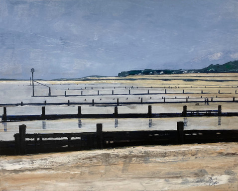Chromer beach - £465 - acrylic - 106 x 76 -
