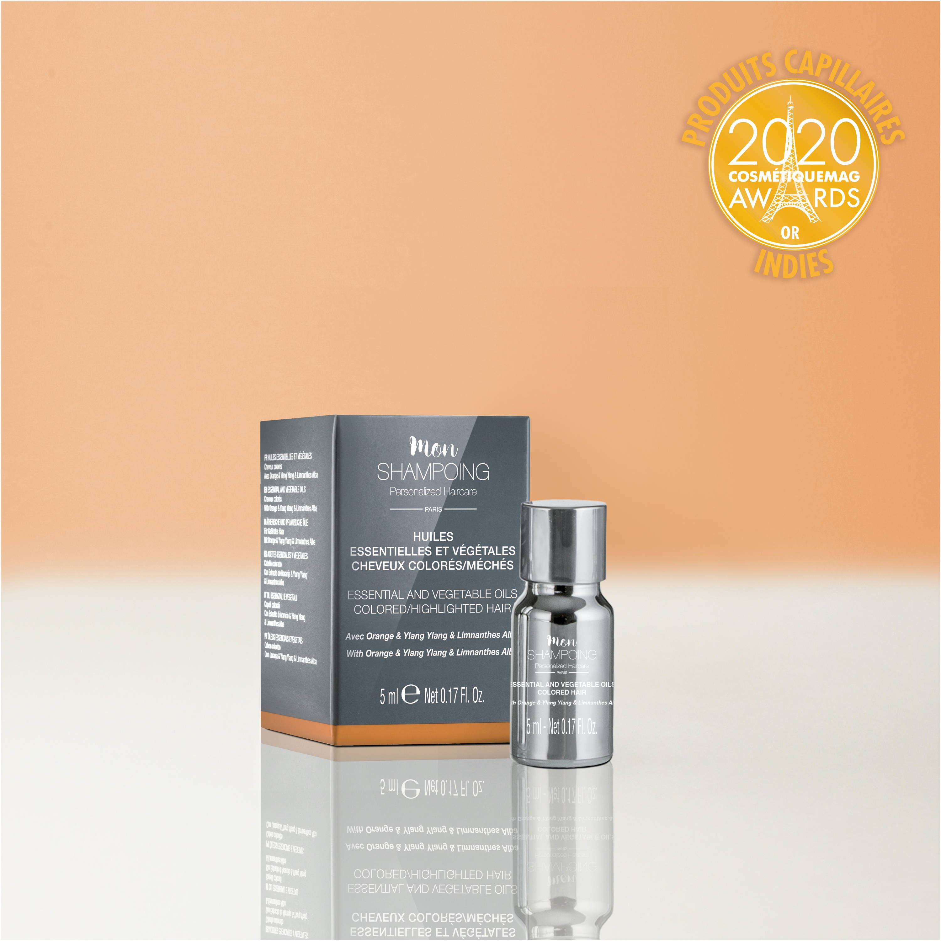 Booster Huiles essentielles et végétales CHEVEUX COLORÉS : Orange – Ylang Ylan
