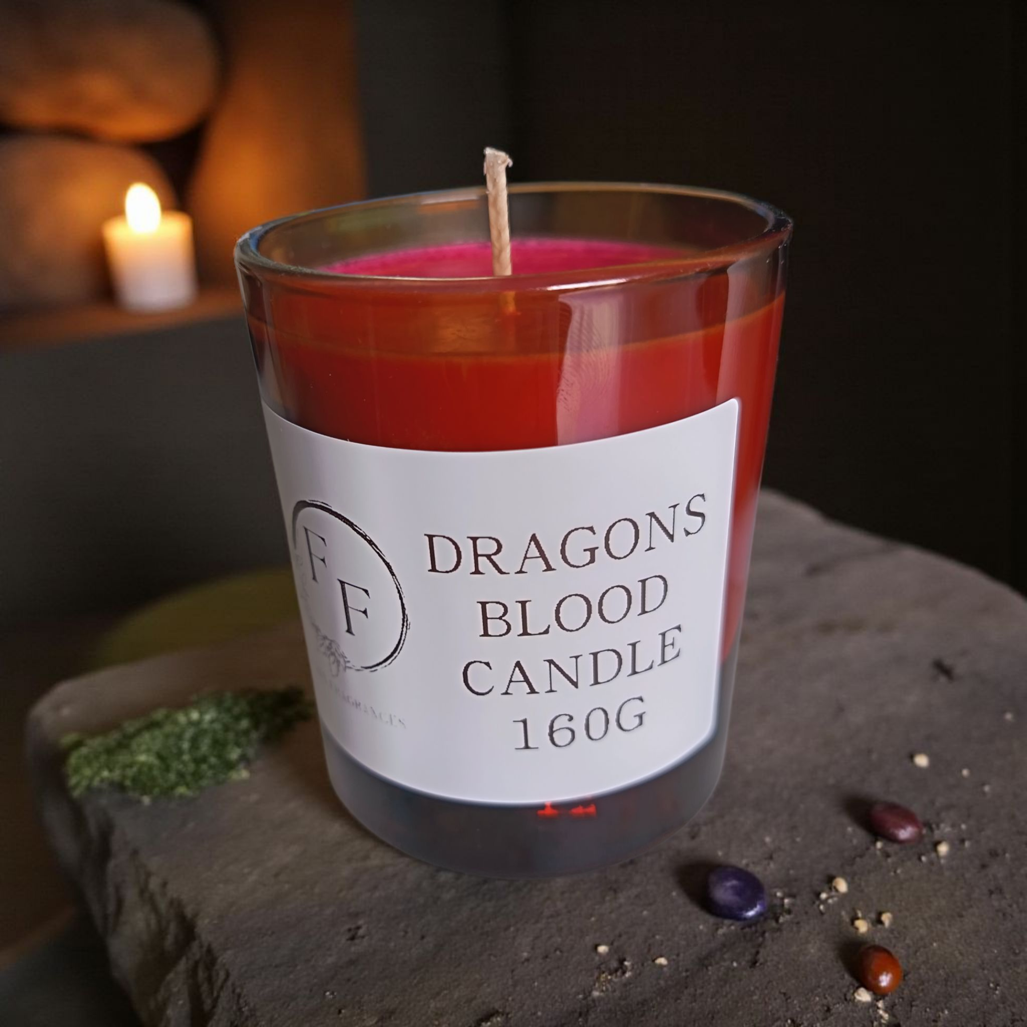 Dragons Blood Candle, Scented Red Soy Candle