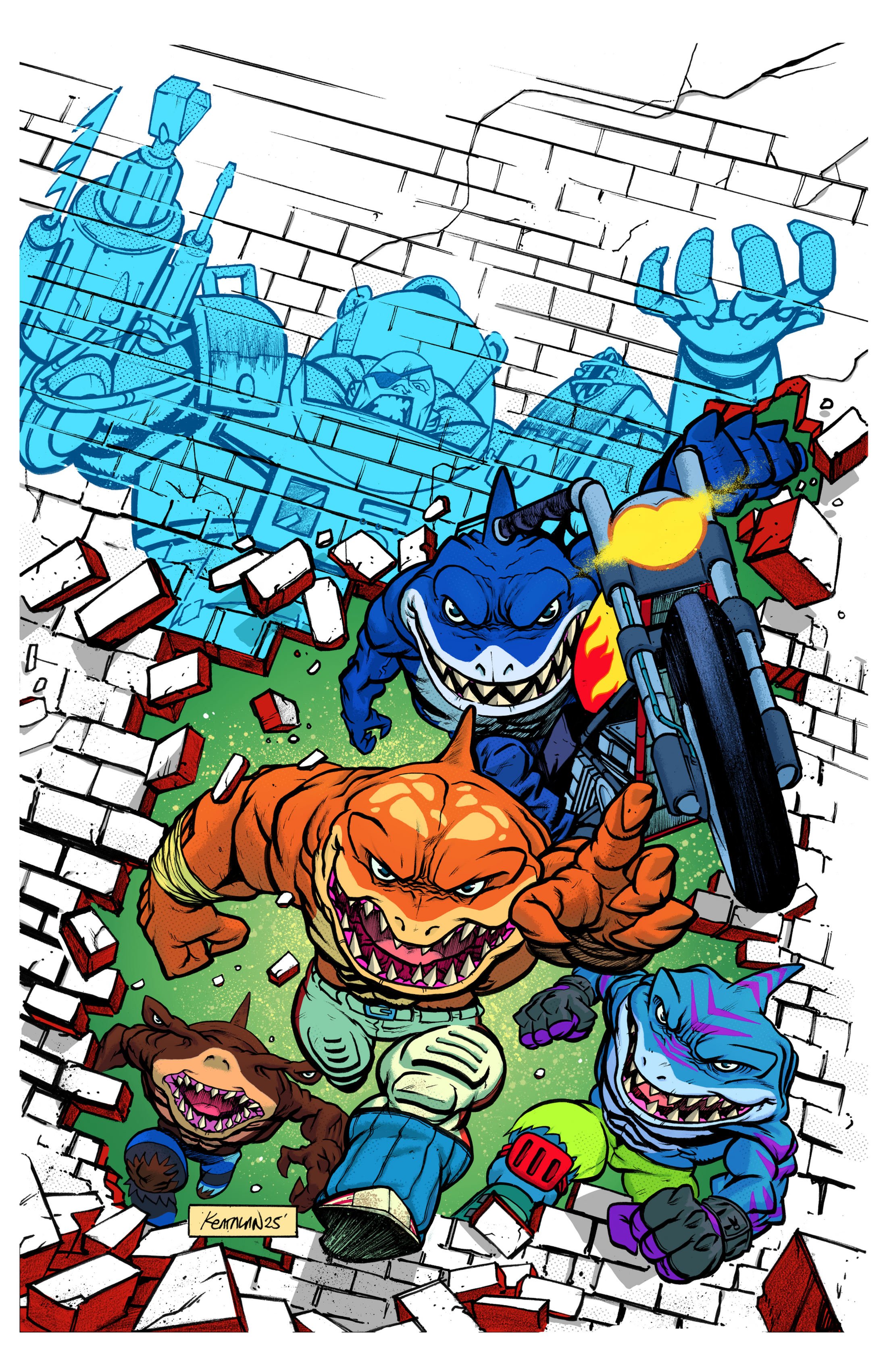 Street Sharks #1 Cover RI