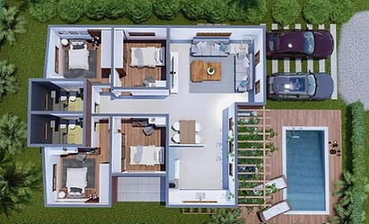 Planta 4 Dormitórios