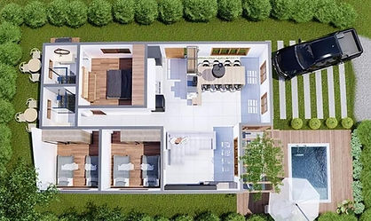 Planta 2 Dormitórios