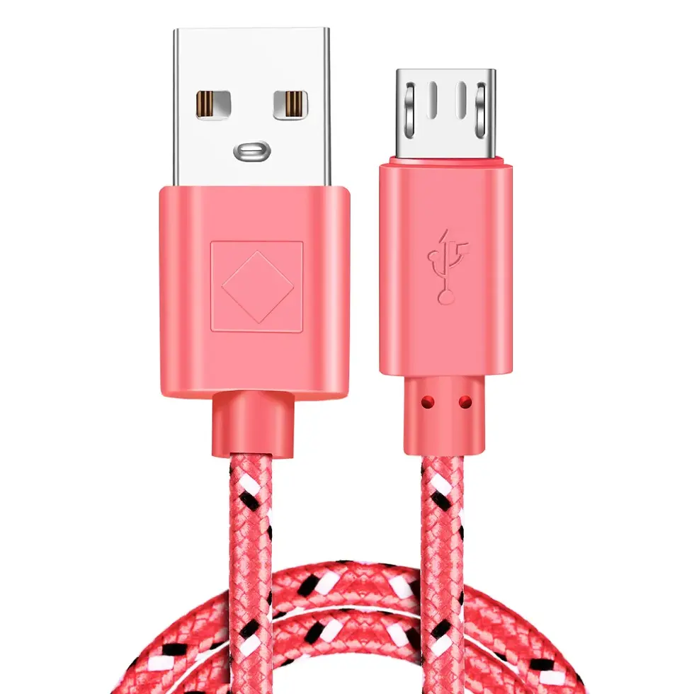 Miniature : Choix de câble a charge rapide microUSB a USB-A de 1/2/3m et 10 couleurs