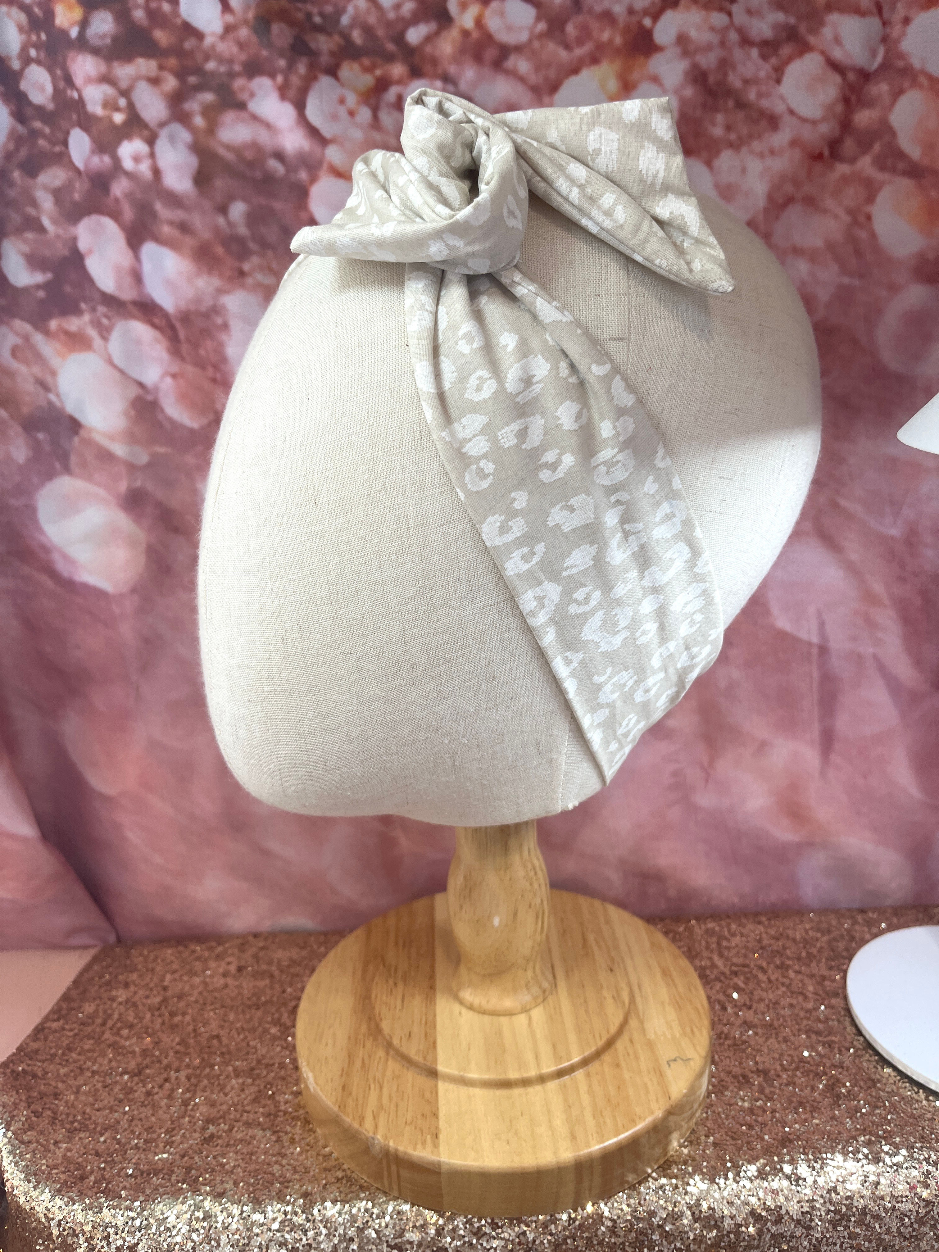 Bandeau léopard creme