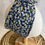 Miniature : Turban long fleur bleu