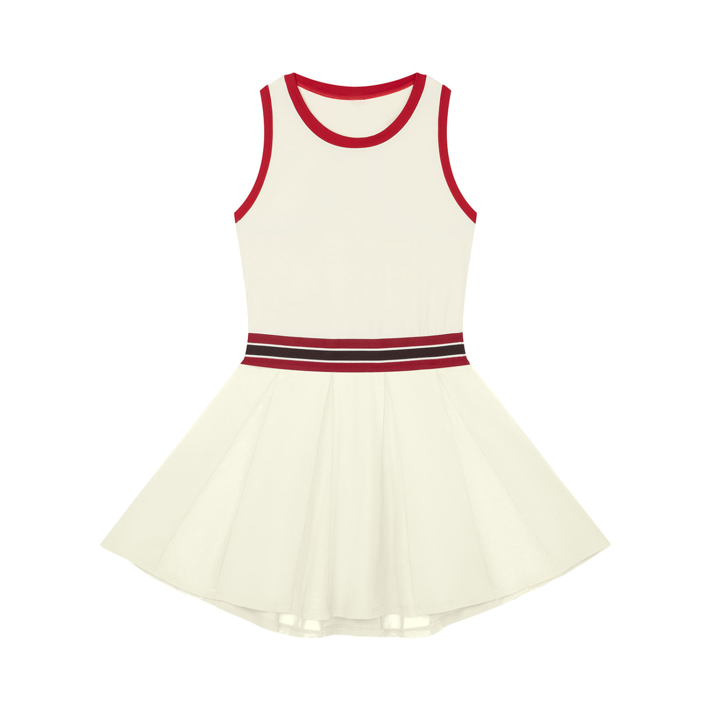 Women's Color Block A-Line Sleeveless Dress