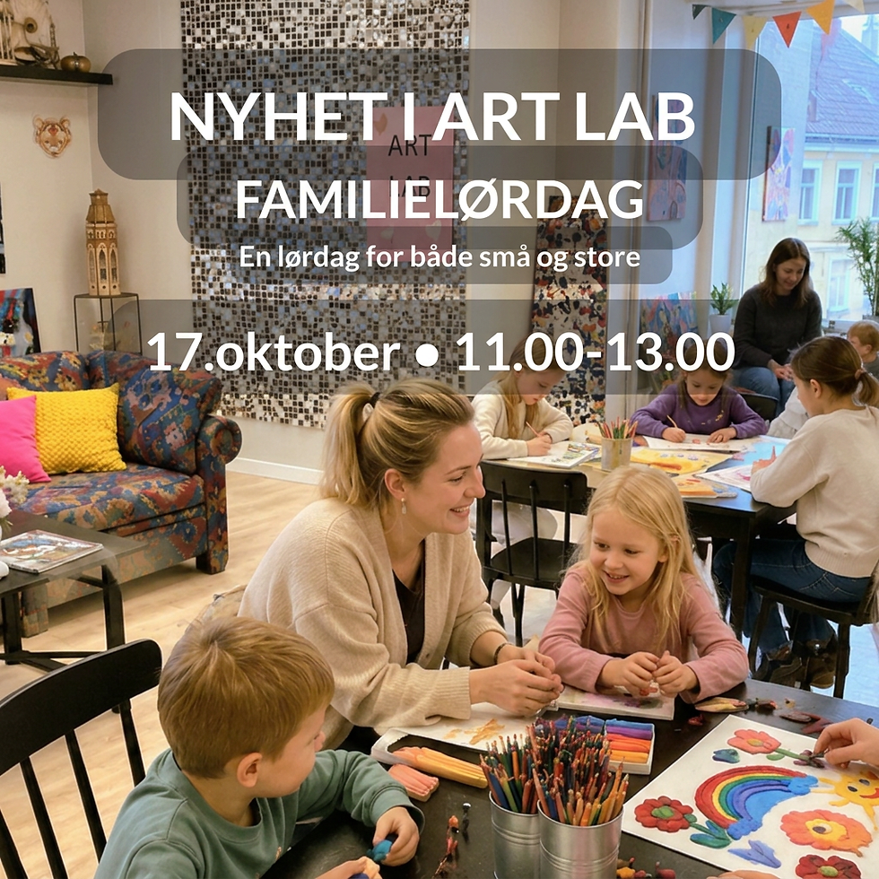 FAMILIELØRDAG I ART LAB 🤍