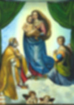 Miniatura: Madonna Sistina
