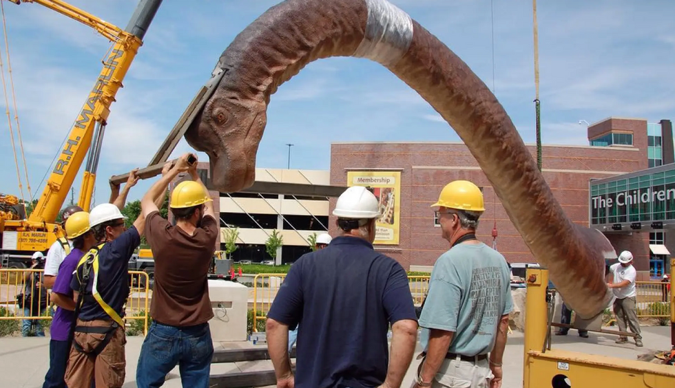 Dinosaur installation