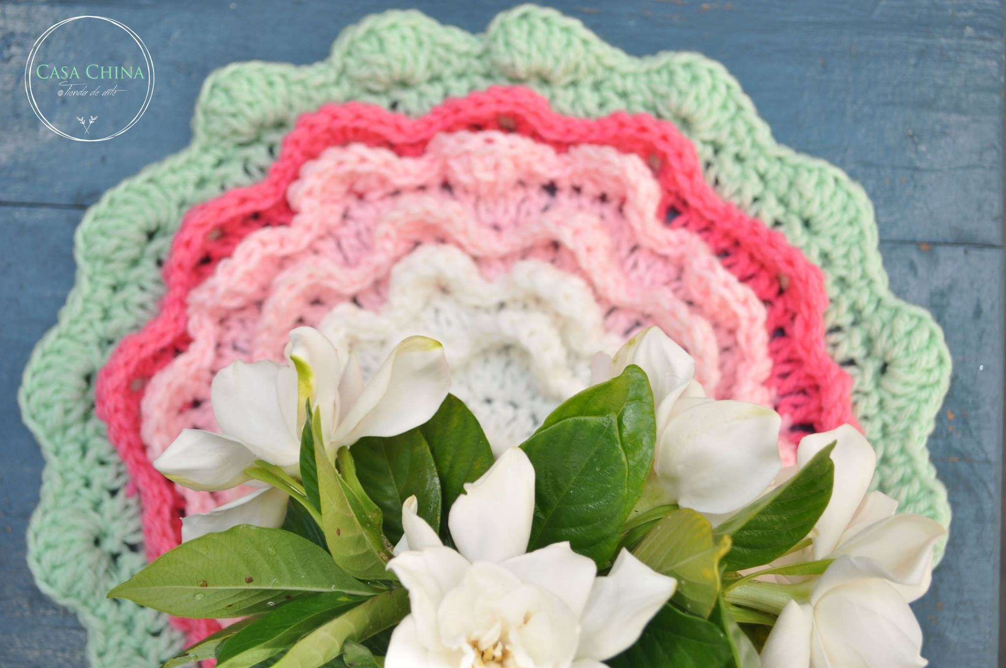 Centro de mesa tejido