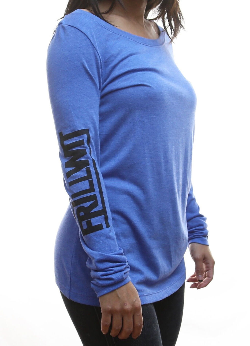 WOMENS LONG SLEEVE TOP(BLUE)