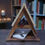 Thumbnail: Mango Wood Resin Book Stand | Triangle Shelf | Handmade Decorative Organ