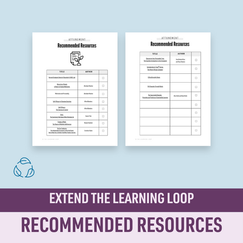 Recommended Resources Attunement The Learning Loop
