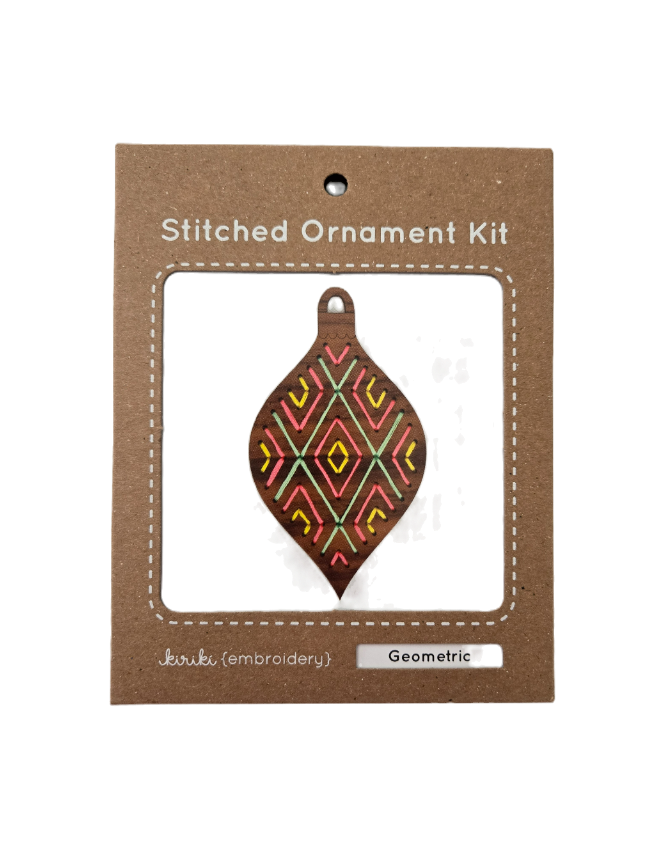 Geometric Stitched Ornament Kit