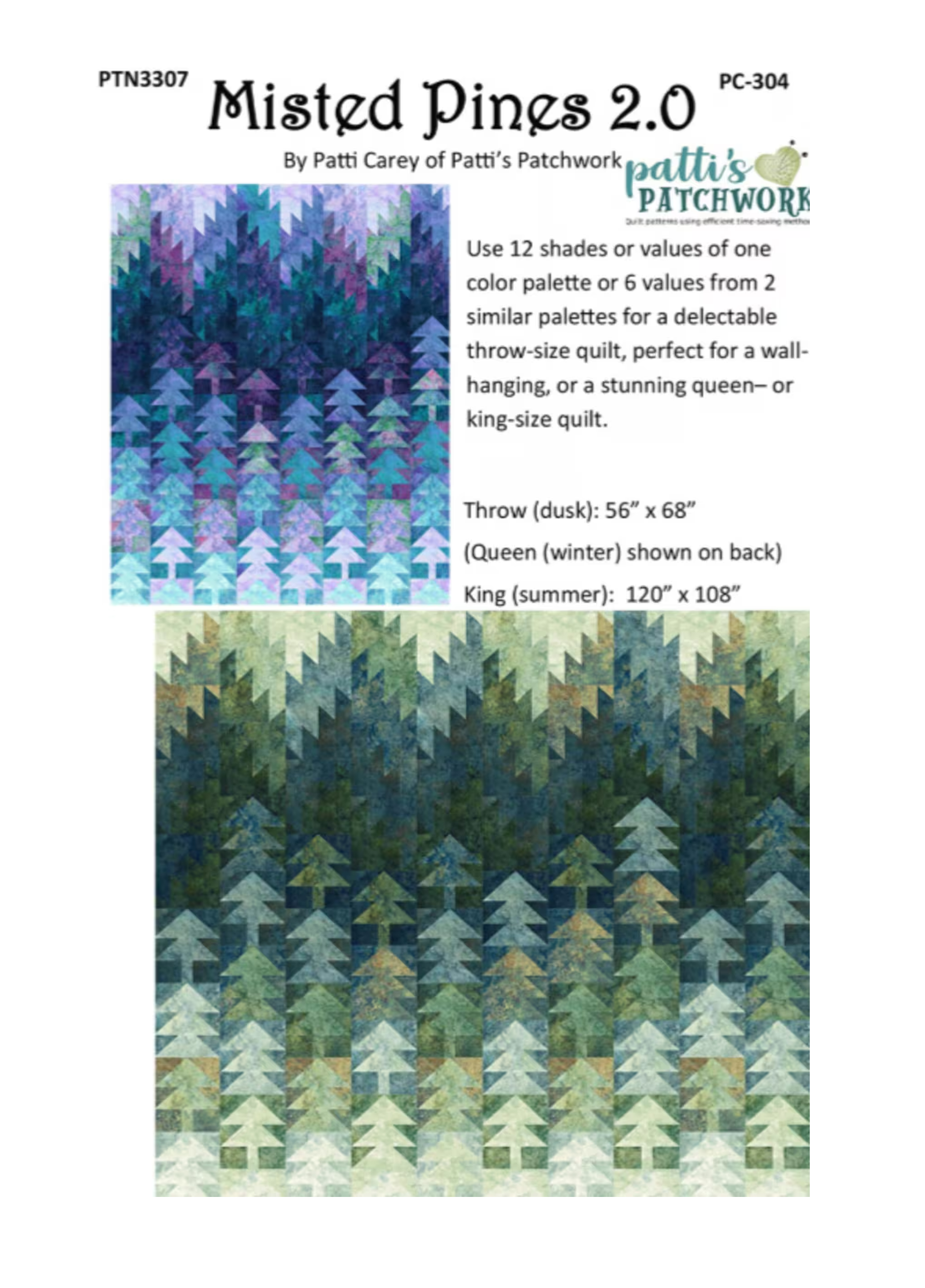 Misted Pines Quilt Pattern