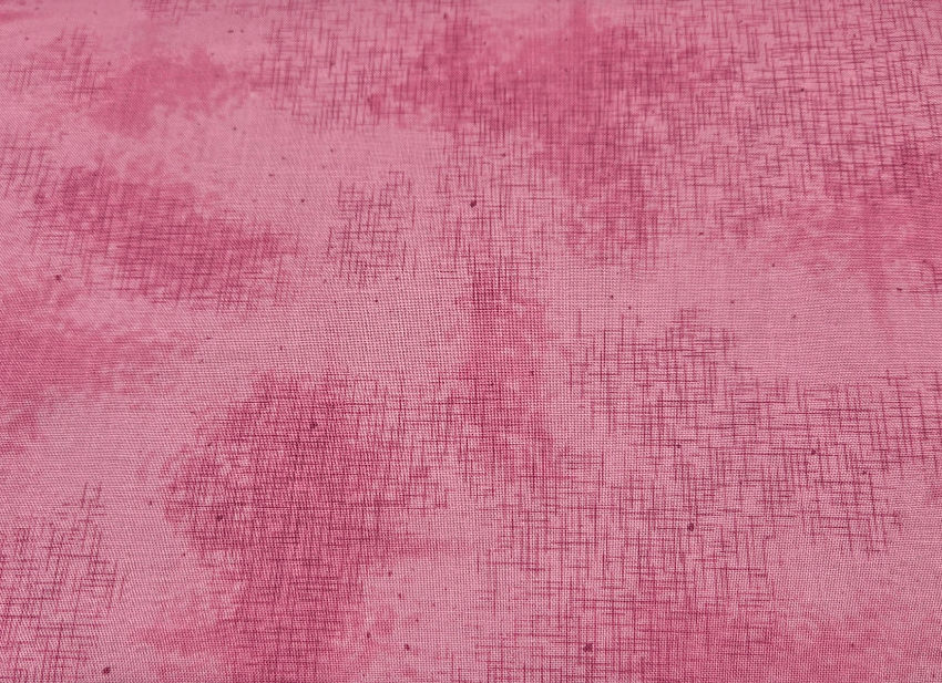 Pink on ping mottled cotton fabric