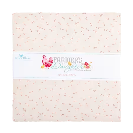 Lori Holt Farmer's Daughter 10 inch Background Stacker with cream tonal farmhouse prints