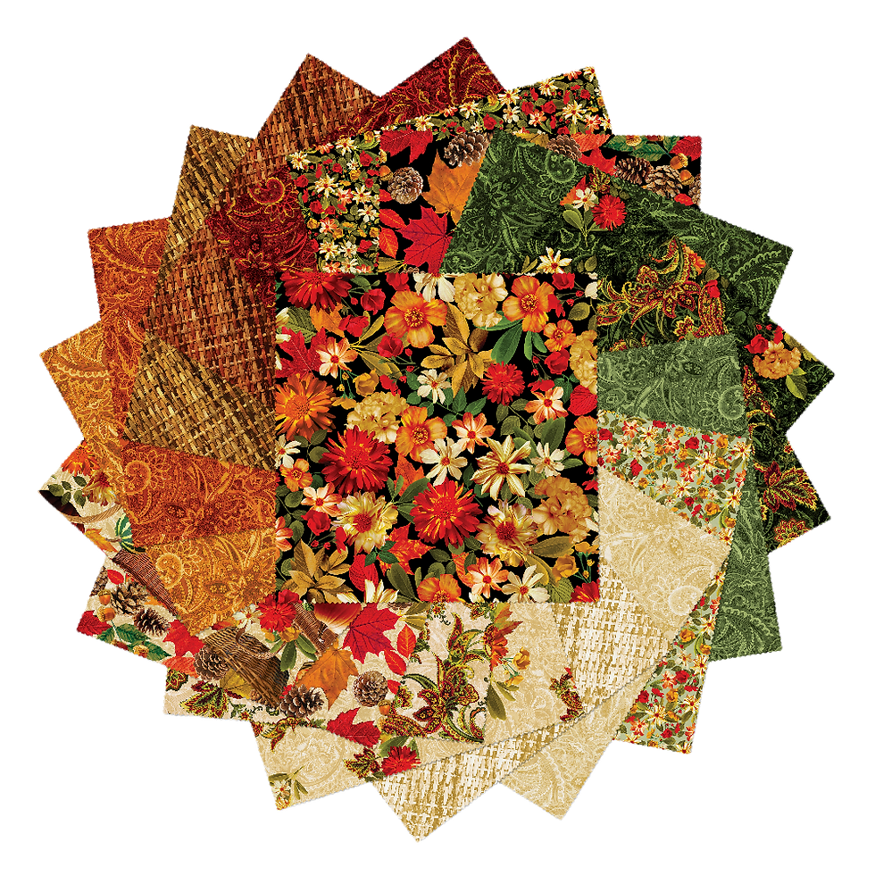 Harvest Beauty 10x10 by Kanvas Studio for Benartex