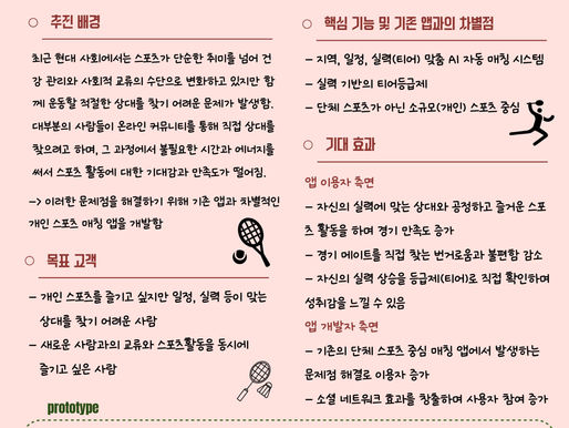 MatchUp : 개인 스포츠 메이트 매칭 어플리케이션