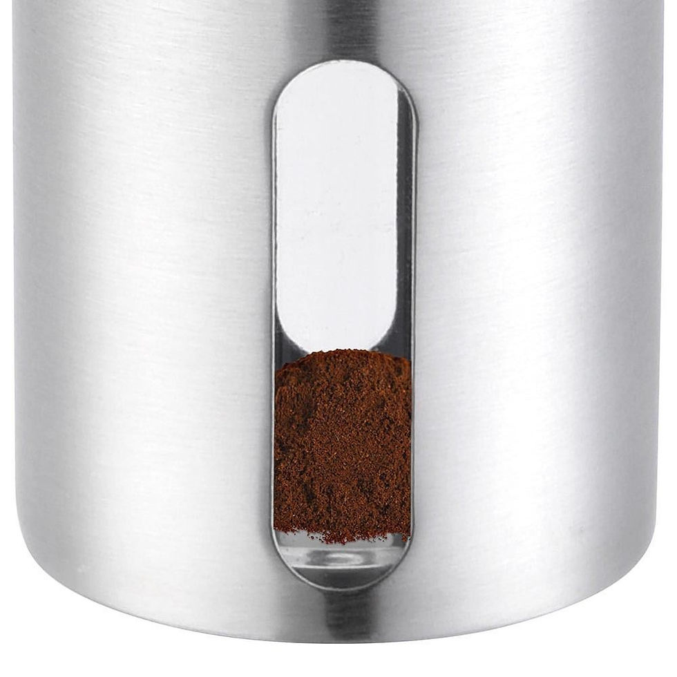 Thumbnail: Manual Coffee Bean Grinder - Stainless Steel - Burr Grinders Mill